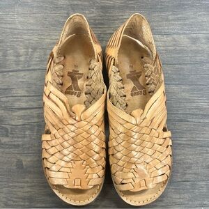 Women's Huarache Sandal NATURAL Mexican Leather Huarache by Brand X Huaraches 10
